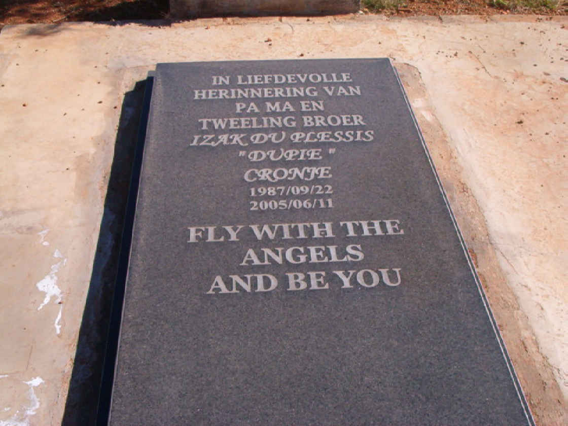 CRONJE Izak du Plessis 1987-2005