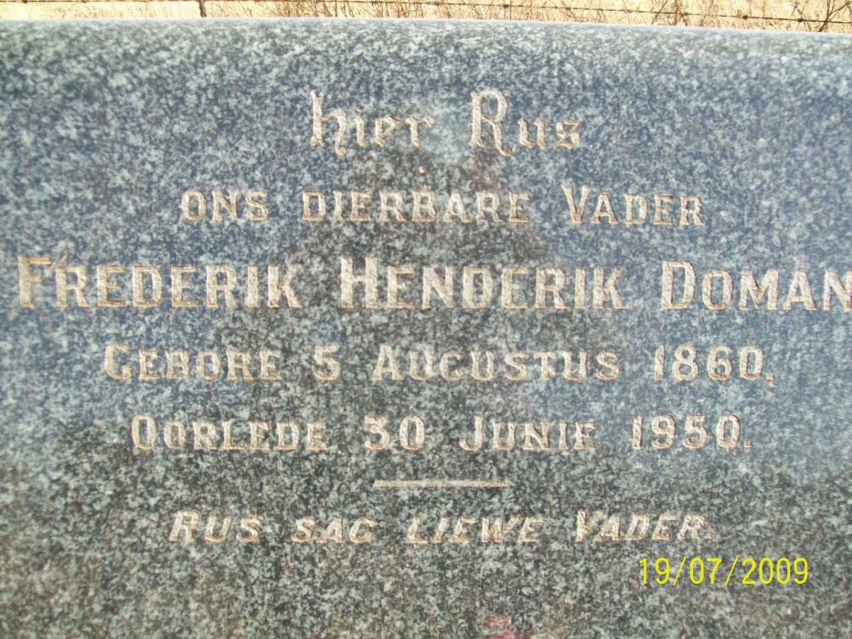 DOMAN Frederik Henderik 1860-1950