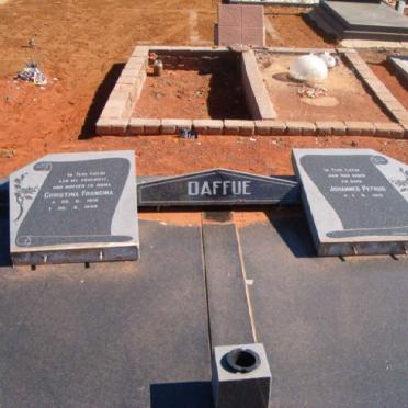 DAFFUE Johannes Petrus 1915- &amp; Christina Francina 1918-1999