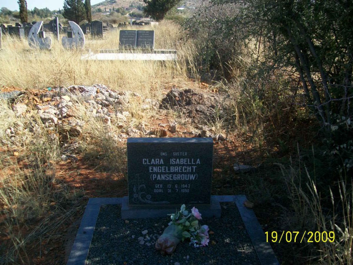 ENGELBRECHT Clara Isabella neé PANSEGROUW 1943-1990