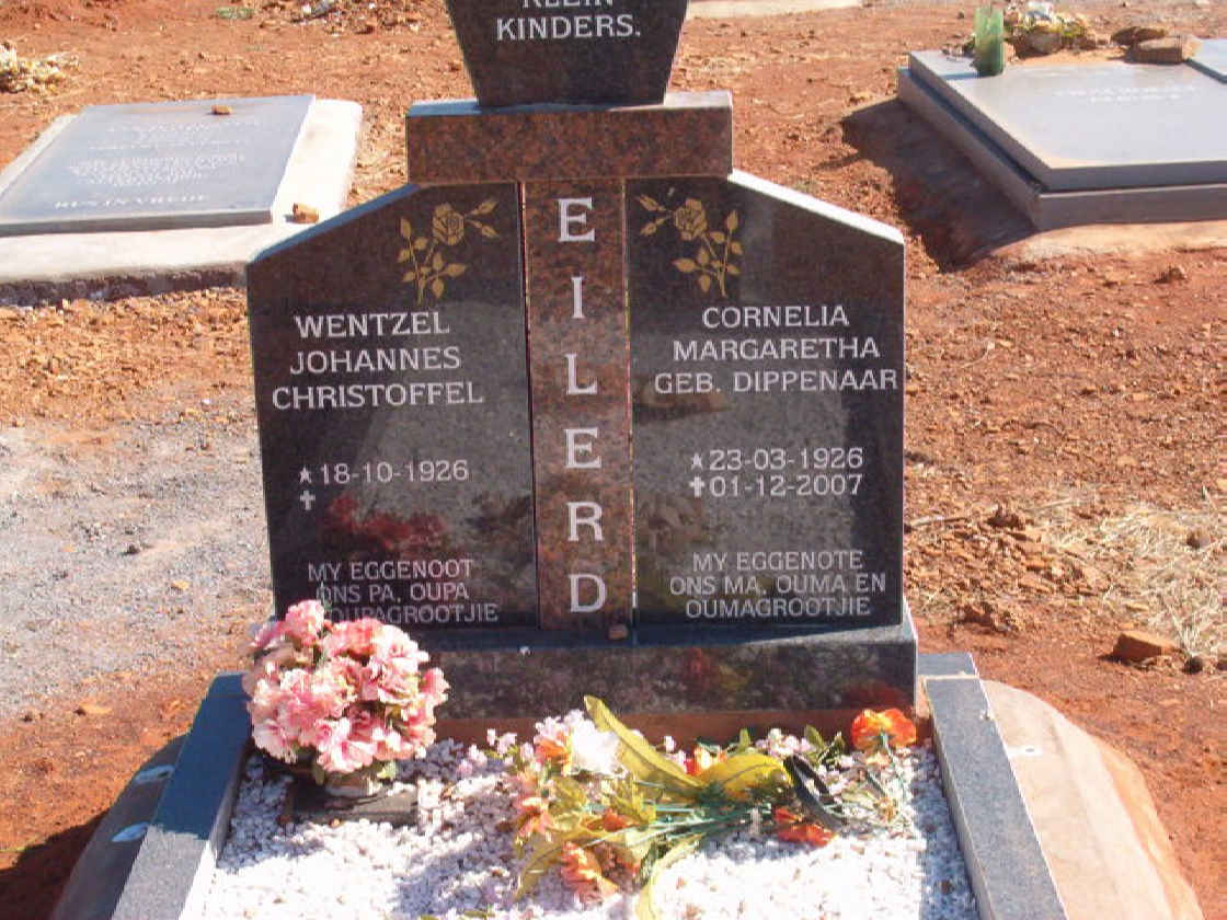EILERD Wentzel Johannes Christoffel 1926- &amp; Cornelia Margaretha DIPPENAAR 1926-2007
