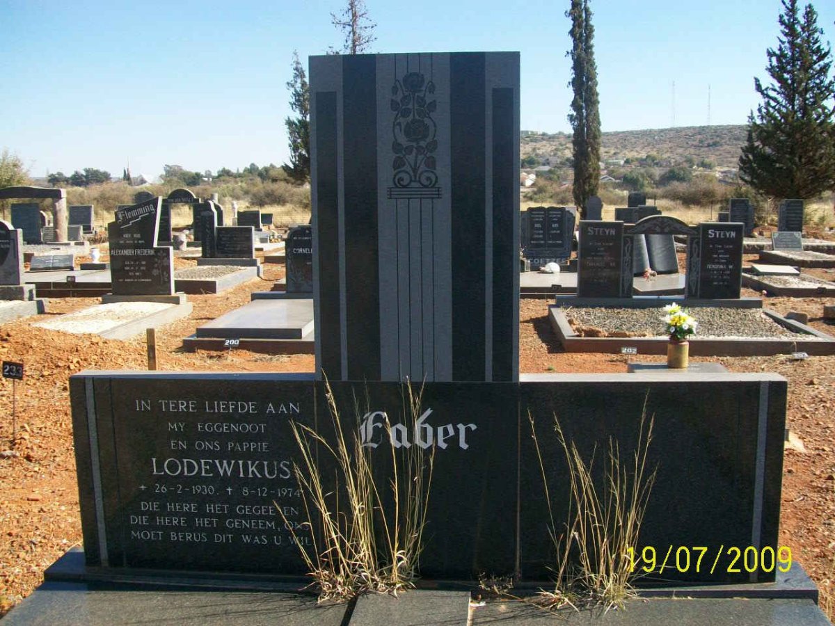 FABER Lodewikus 1930-1974