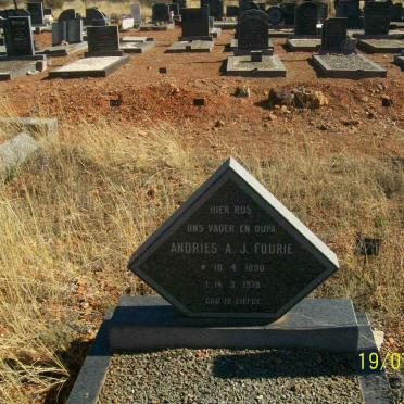 FOURIE Andries A.J. 1890-1978