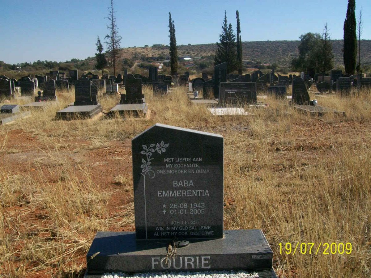 FOURIE Emmerentia 1943-2005