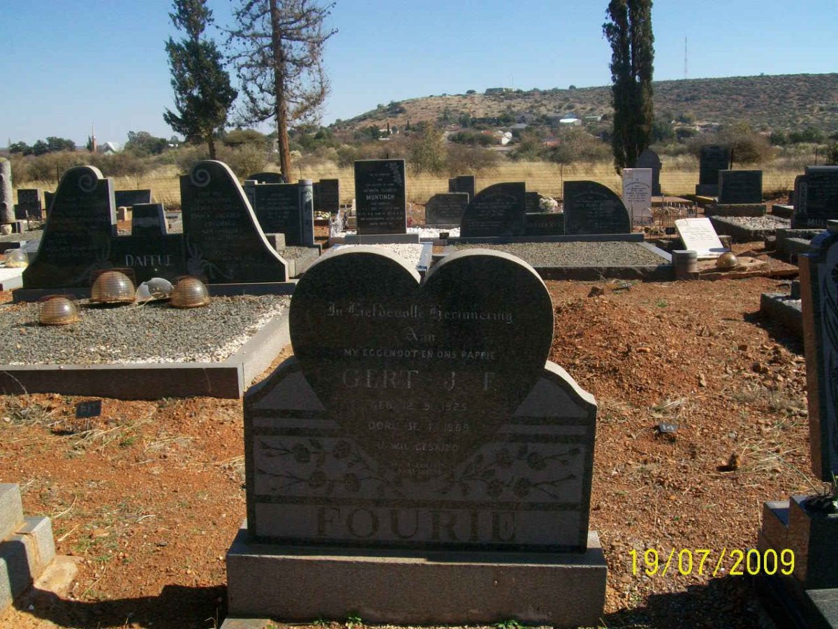 FOURIE Gert J.F. 1925-1969