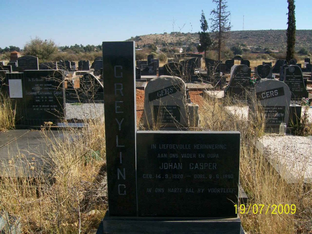GREYLING Johan Casper 1920-1980