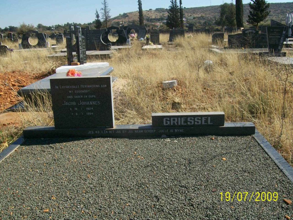 GRIESSEL Jacob Johannes 1924-1994