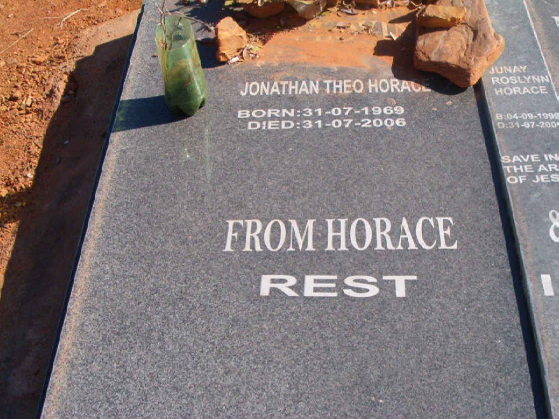 HORACE Jonathan Theo 1969-2006