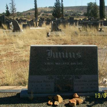 JUNIUS Christiaan Rudolph 1908-1987 &amp; Catharina Jacoba 1912-1987