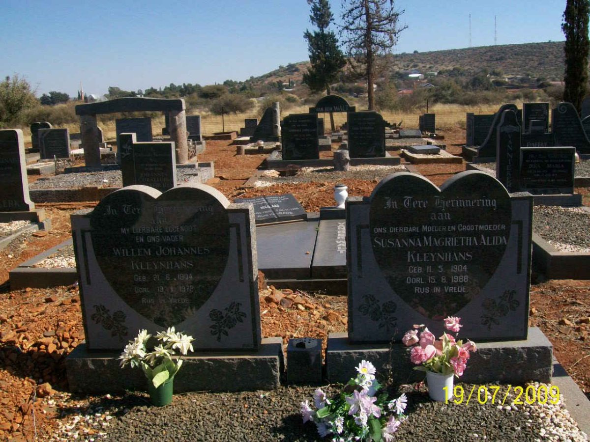 KLEYNHANS Willem Johannes 1904-1972 &amp; Susanna Magrietha Alida 1904-1988