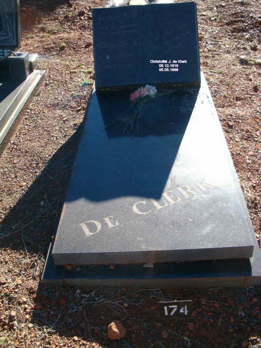 KLERK Christoffel J., de 1918-1969