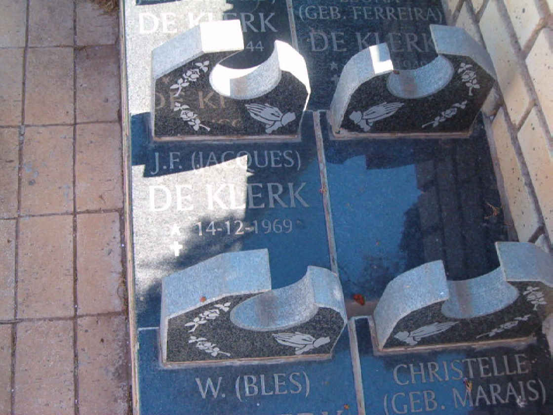 KLERK J.F., de 1969-