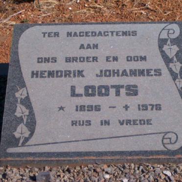 LOOTS Hendrik Johannes 1896-1976