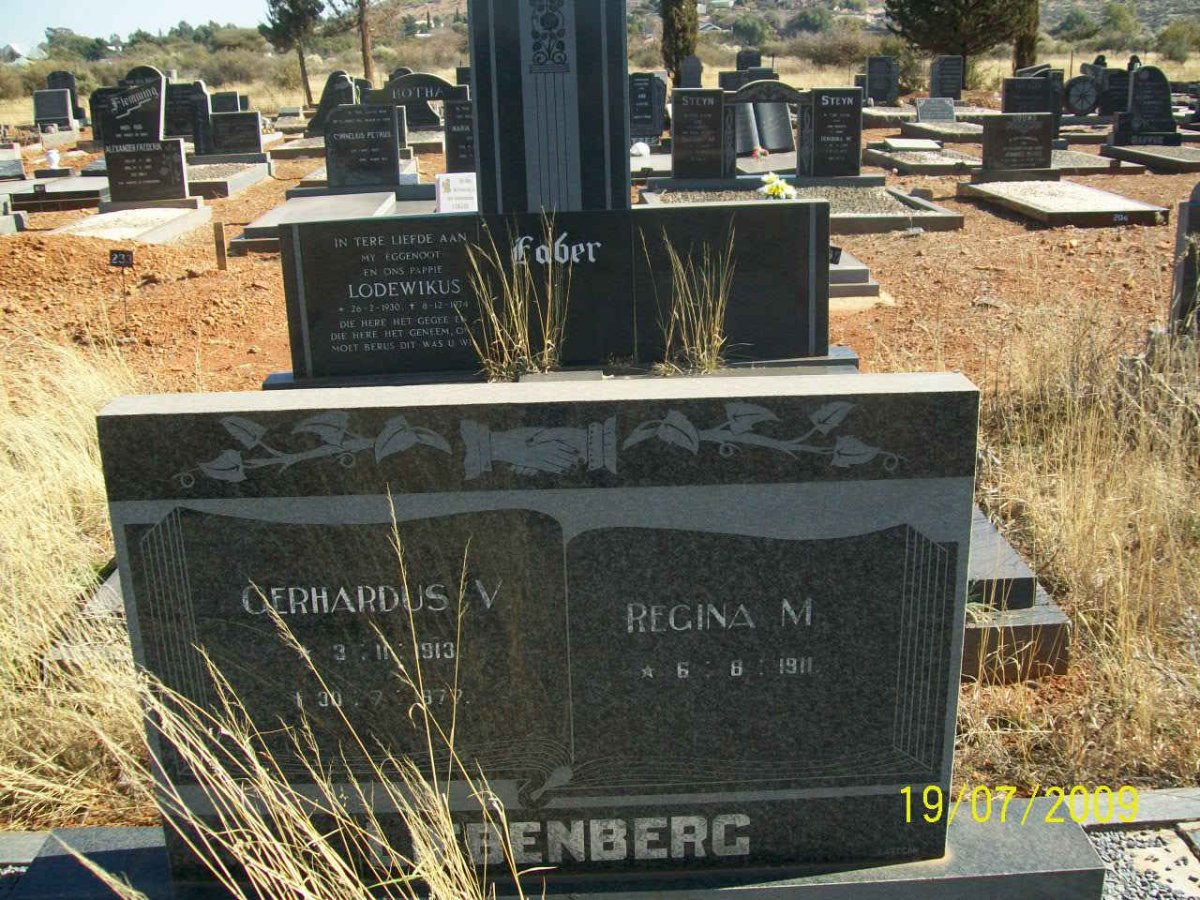 LIEBENBERG Gerhardus V. 1913-1977 &amp; Regina M. 1911-
