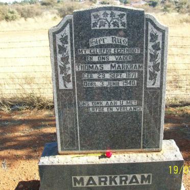 MARKRAM Thomas 1871-1940