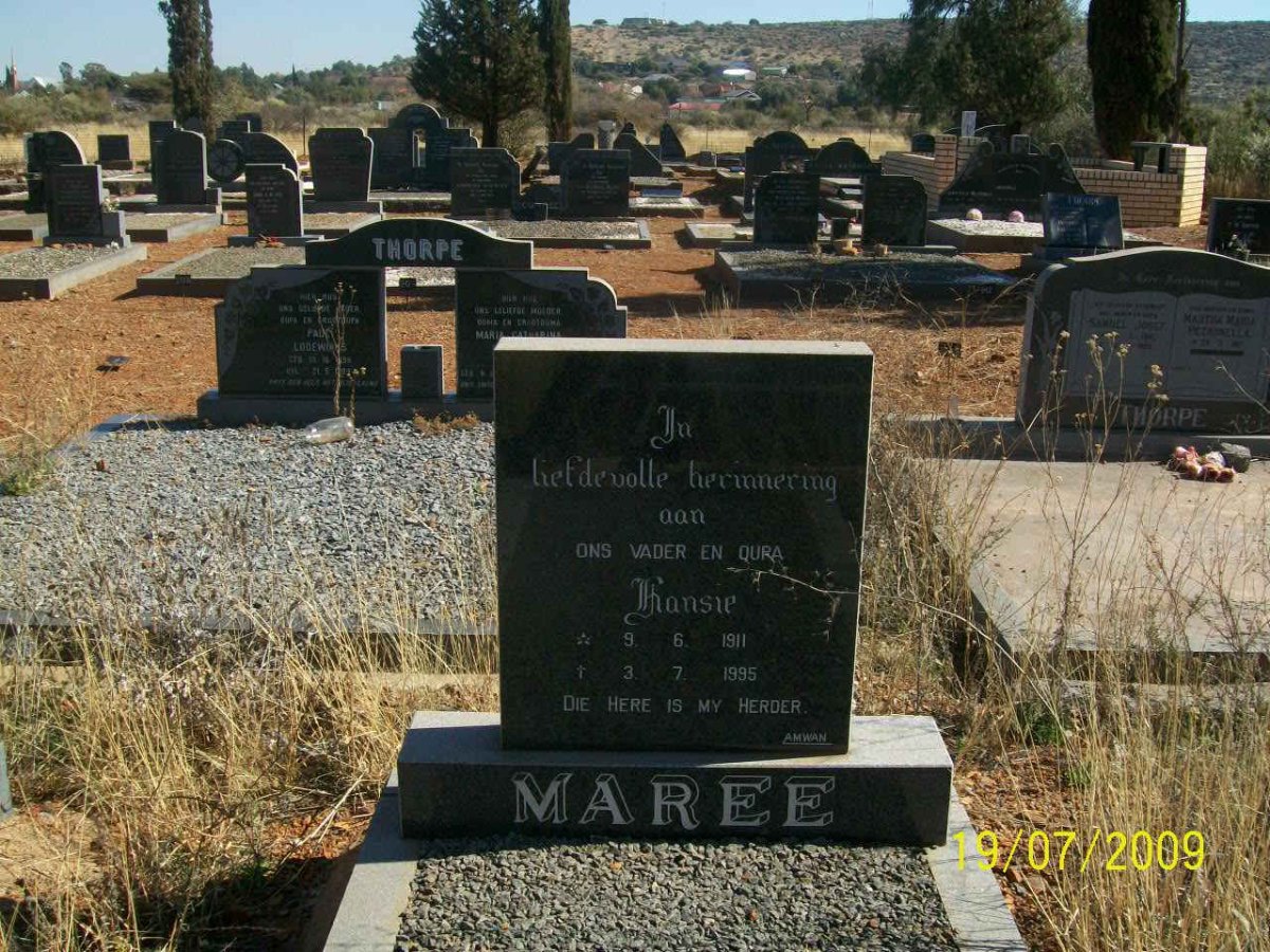 MAREE Hansie 1911-1995
