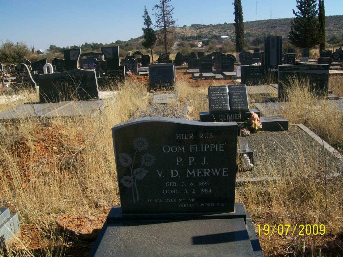 MERWE P.P.J., v.d. 1895-1984