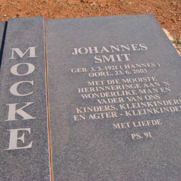 MOCKE Johannes Smit 1921-2003