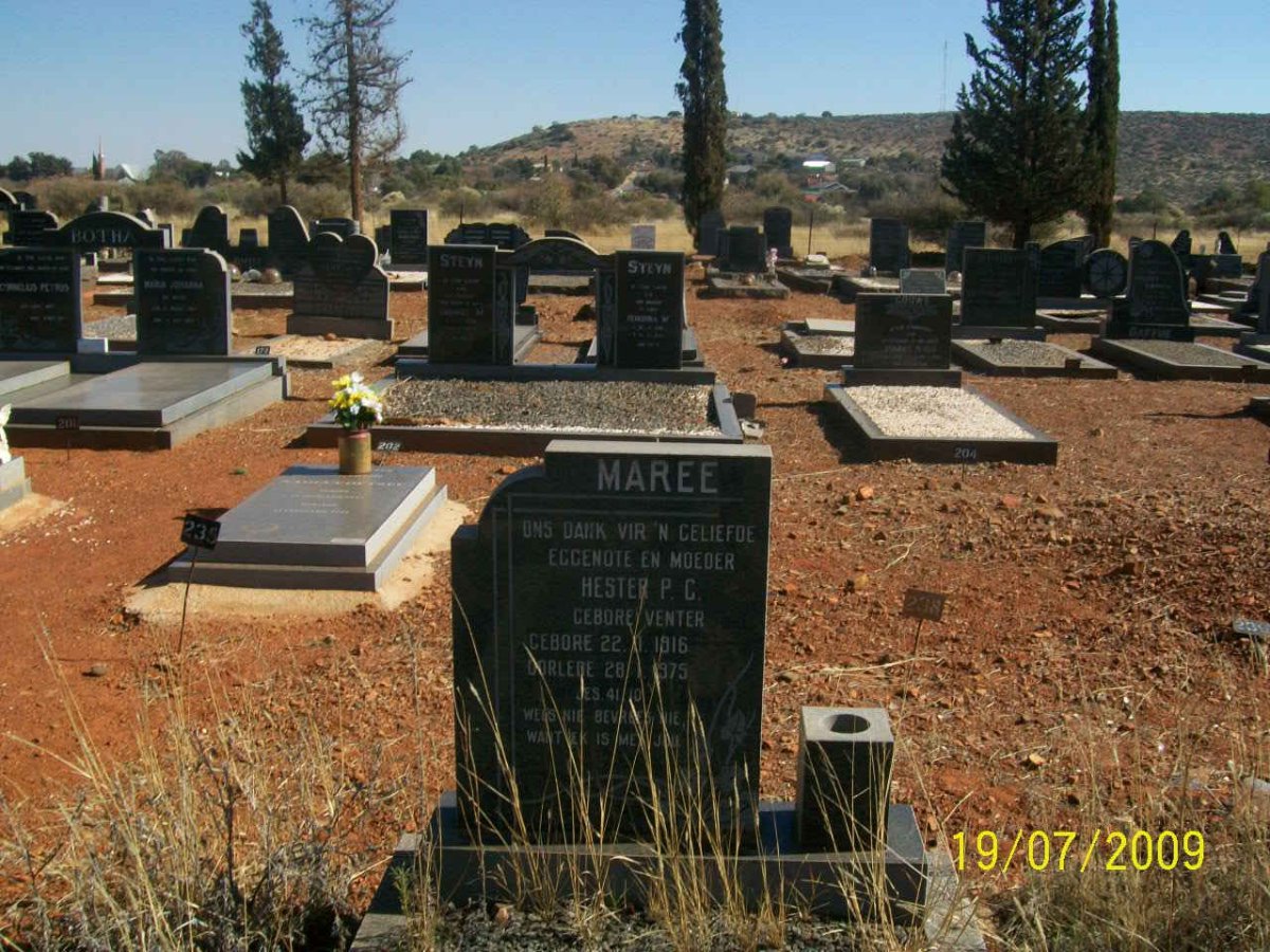 MAREE Hester P.C. nee VENTER 1916-1975