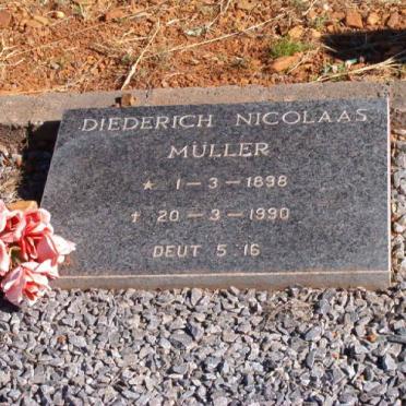 MÜLLER Diederich Nicolaas 1898-1990