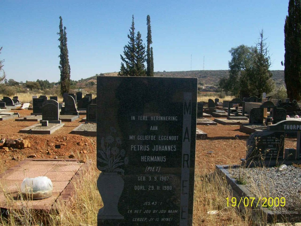 MAREE Petrus Johannes Hermanus 1907-1980