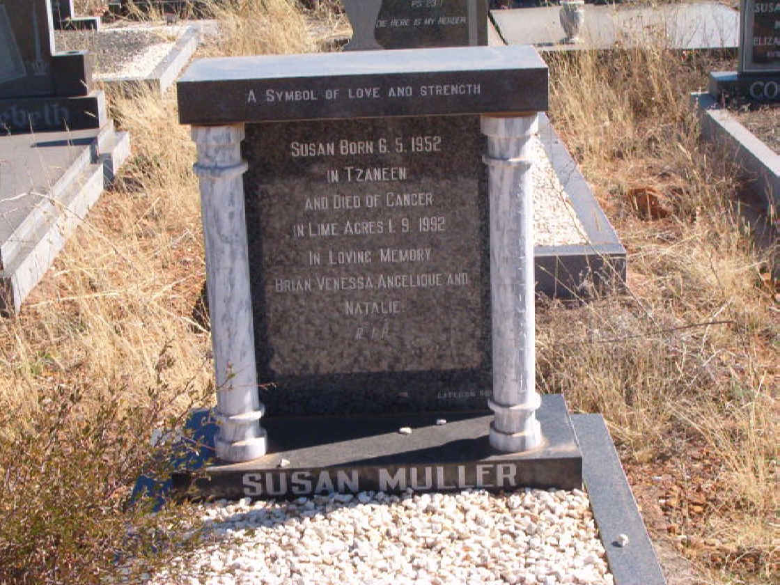 MULLER Susan 1952-1992