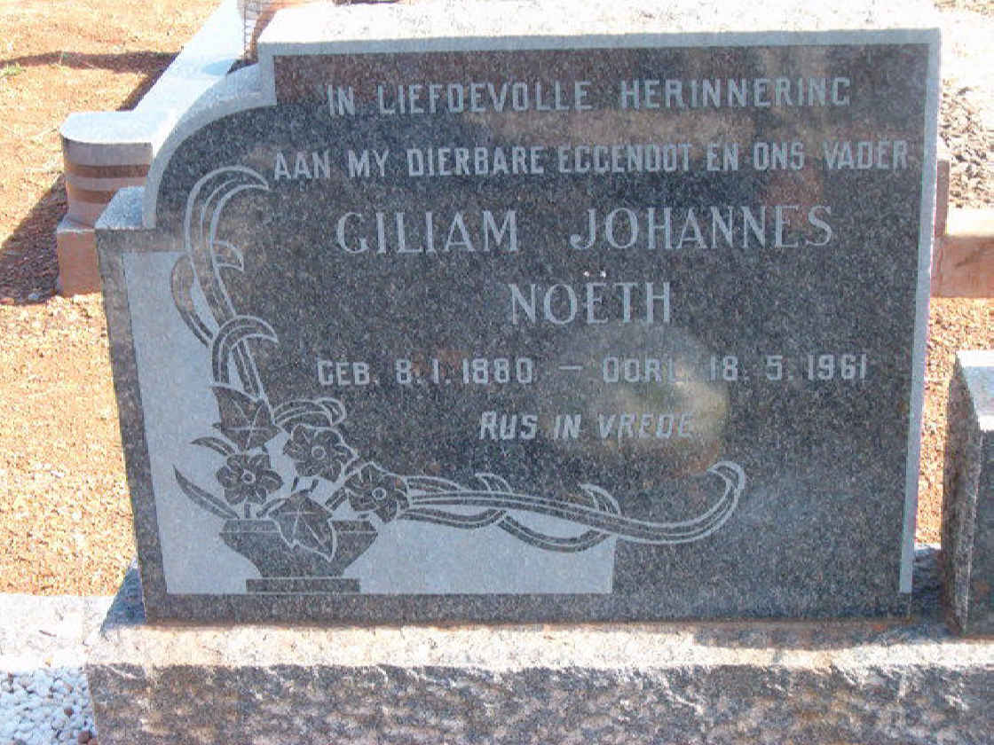 NOETH Giliam Johannes 1880-1961