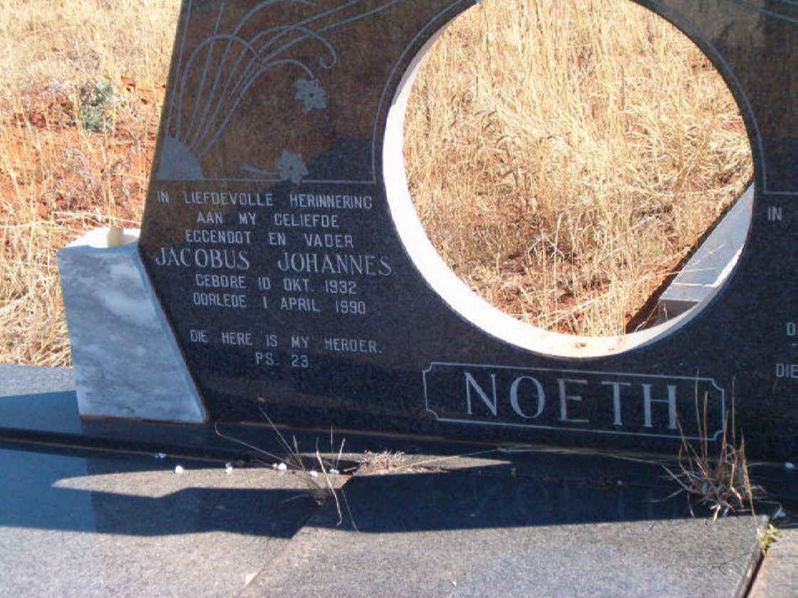 NOETH Jacobus Johannes 1932-1990