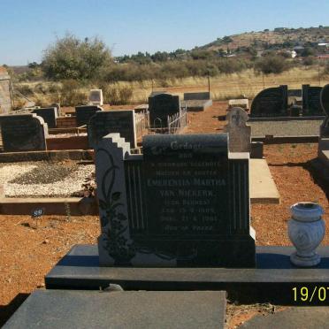 NIEKERK Emerentia Martha, van nee BEUKES 1909-1961