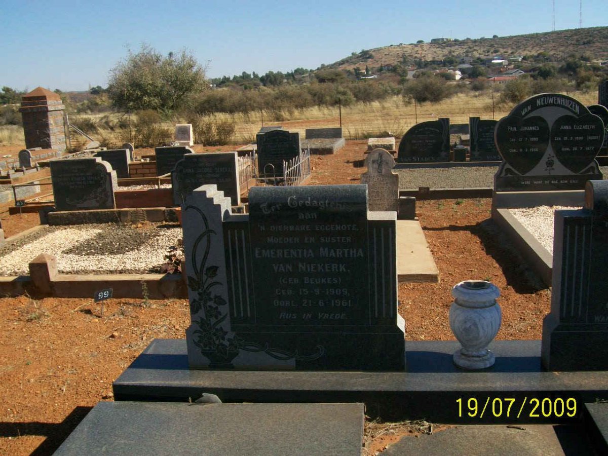 NIEKERK Emerentia Martha, van nee BEUKES 1909-1961