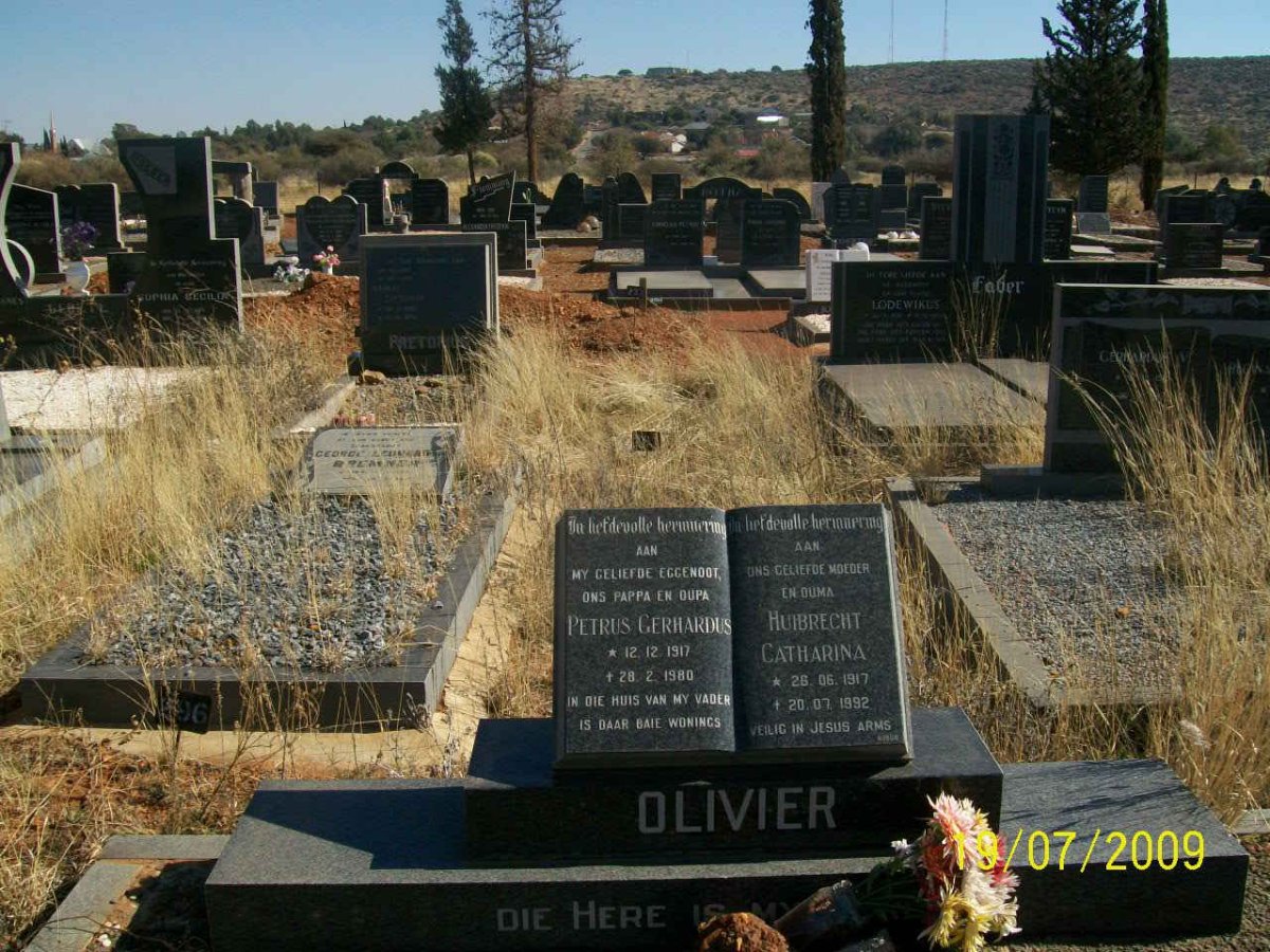 OLIVIER Petrus Gerhardus 1917-1980 &amp; Huibrecht Catharina 1917-1992
