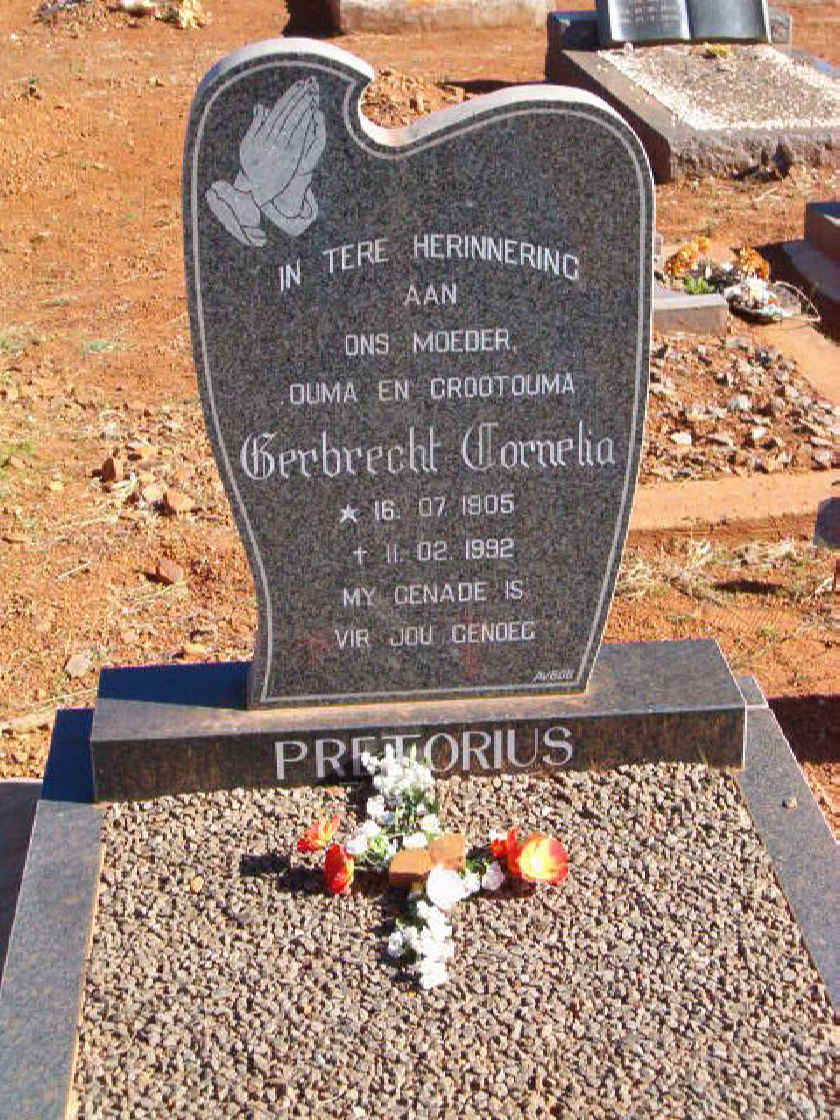 PRETORIUS Gerbrecht Cornelia 1905-1992