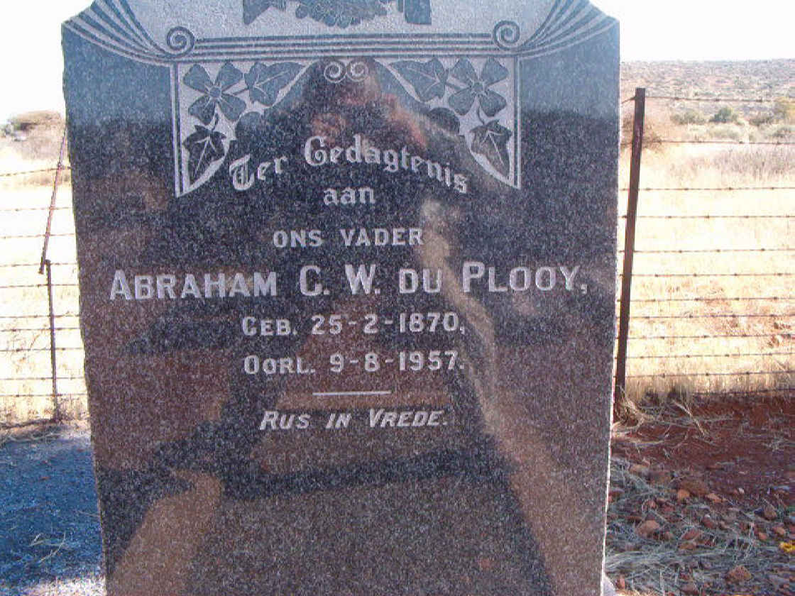 PLOOY Abraham G.W., du 1870-1957