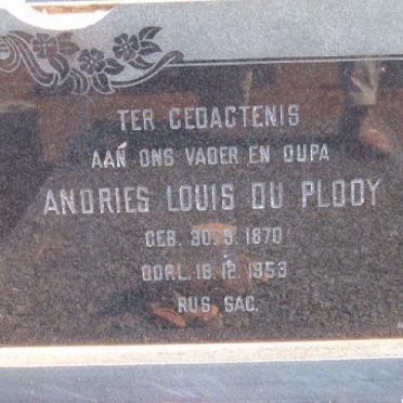 PLOOY Andries Louis, du 1870-1953