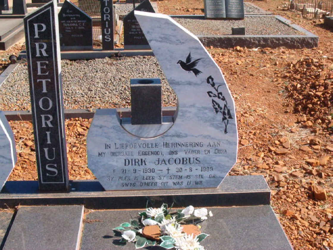 PRETORIUS Dirk Jacobus 1930-1989