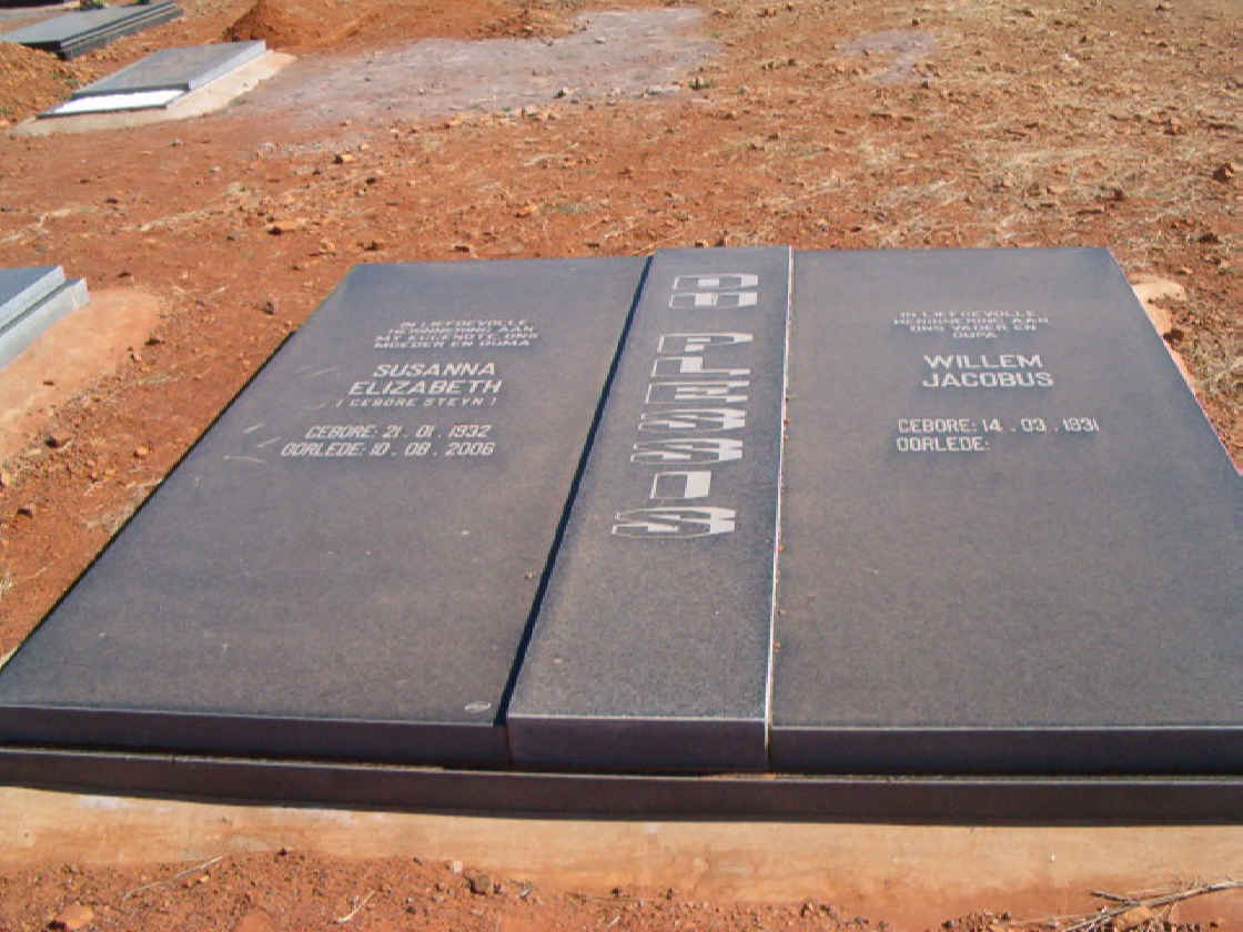 PLESSIS Willem Jacobus, du 1931- &amp; Susanna Elizabeth STEYN 1932-2006