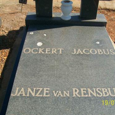 RENSBURG Ockert Jacobus, Janze van 1970-1990
