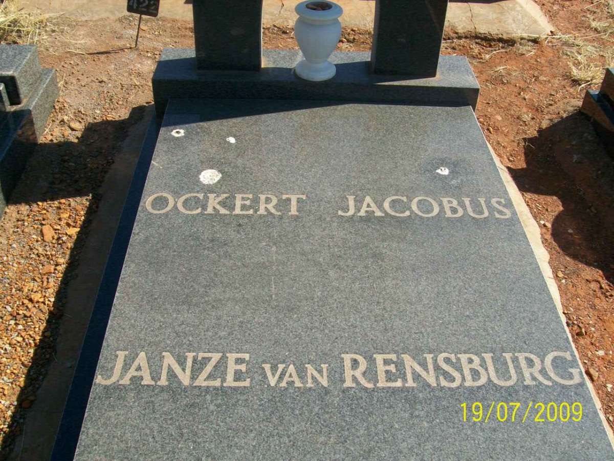 RENSBURG Ockert Jacobus, Janze van 1970-1990