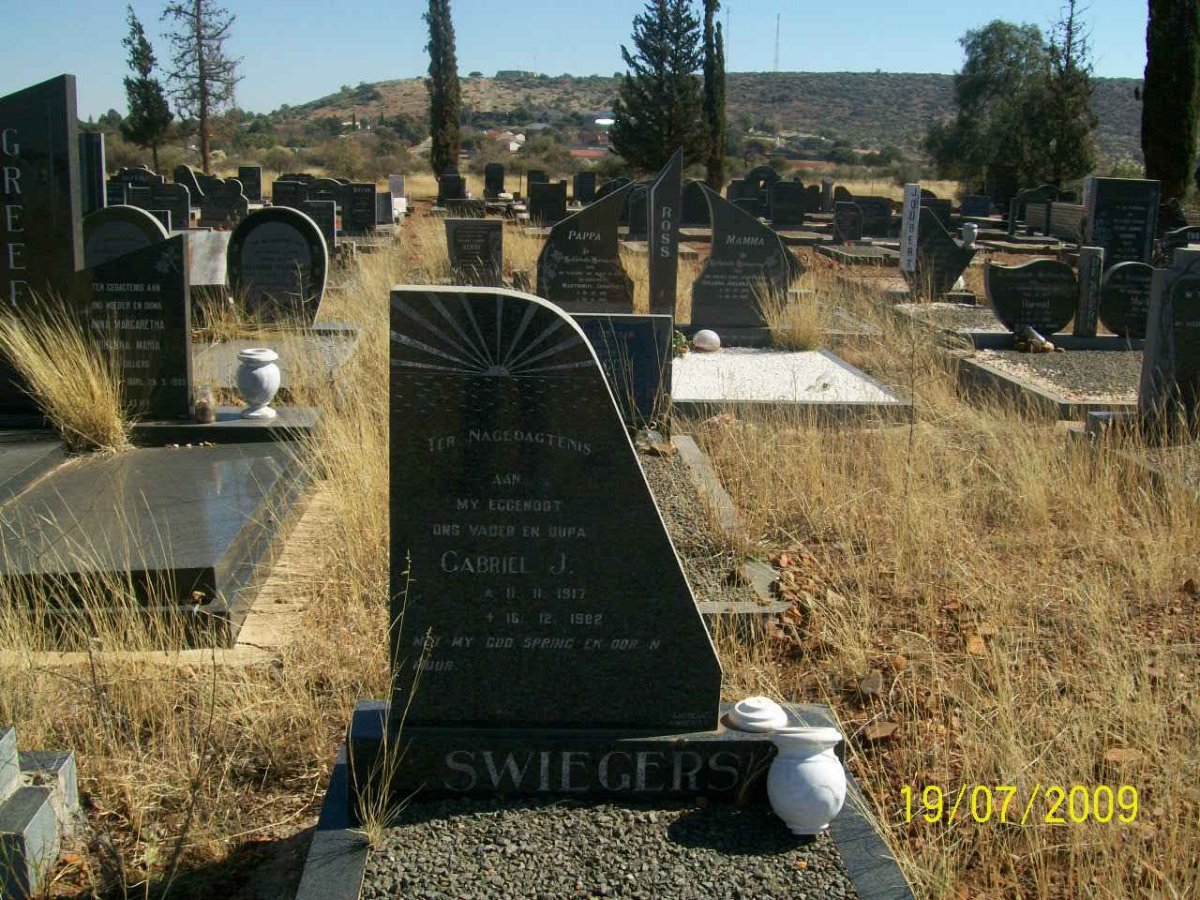 SWIEGERS Gabriel J. 1917-1982