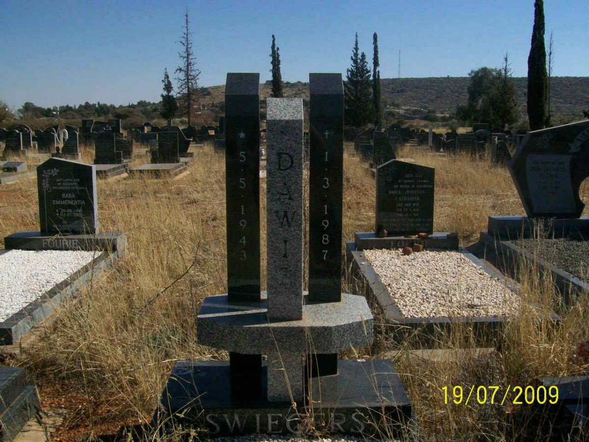 SWIEGERS Dawie 1943-1987