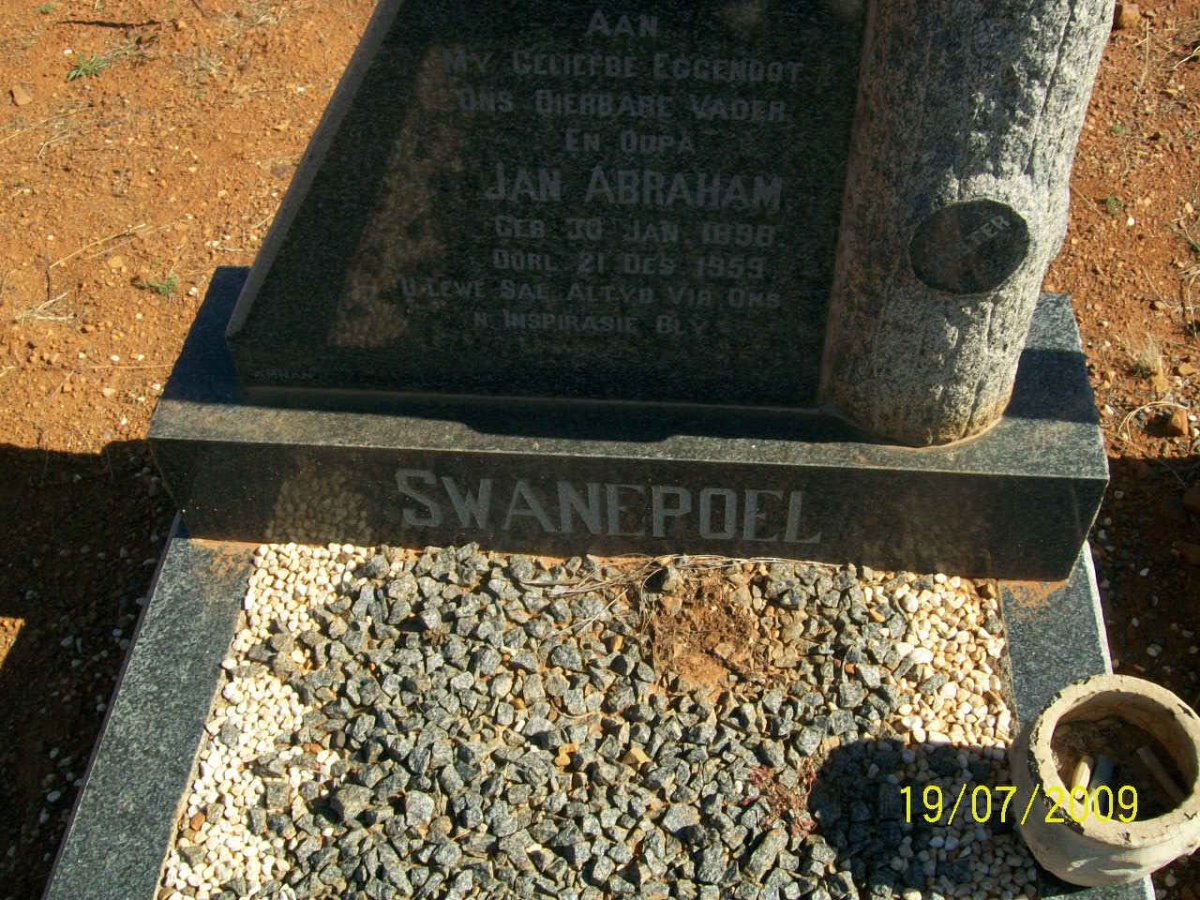 SWANEPOEL Jan Abraham 1898-1959