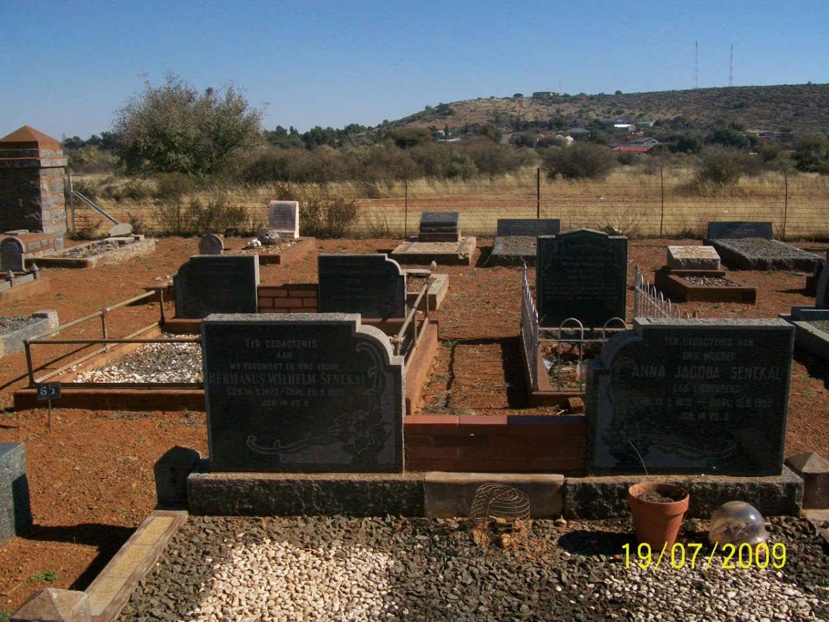 SENEKAL Hermanus Wilhelm 1873-195? &amp; Anna Jacoba LIEBENBERG 1875-1959