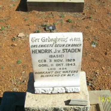 STADEN Hendrik J., van 1929-1943