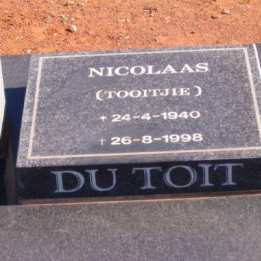 TOIT Nicolaas, de 1940-1998