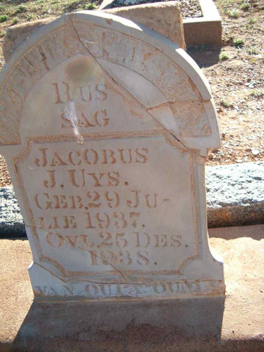 UYS Jacobus J. 1937-1938