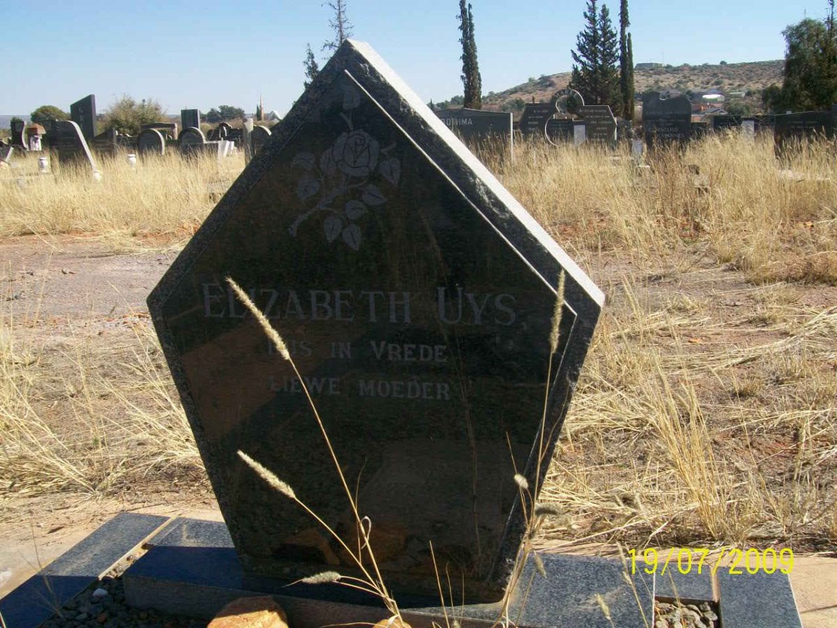 UYS Elizabeth neé VISSER 1893-1933