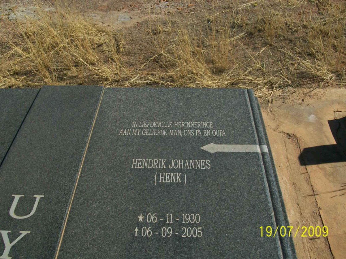 UYS Hendrik Johannes 1930-2005