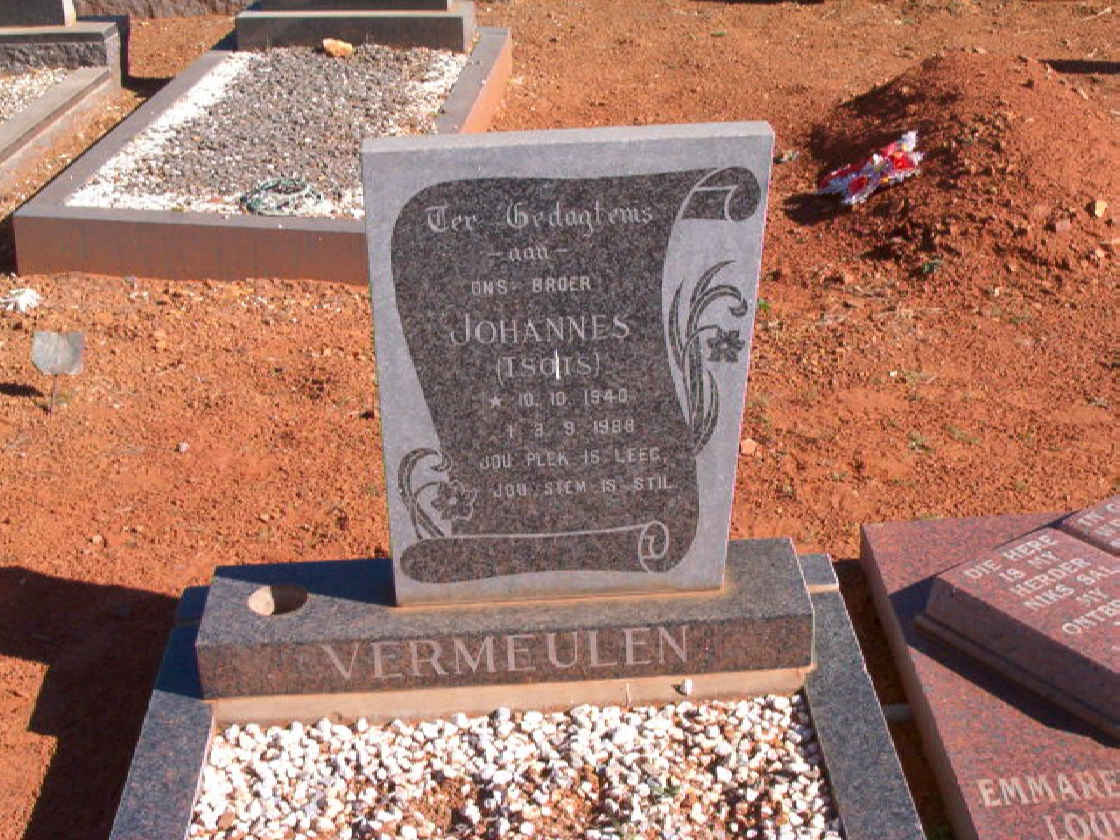VERMEULEN Johannes 1940-1988