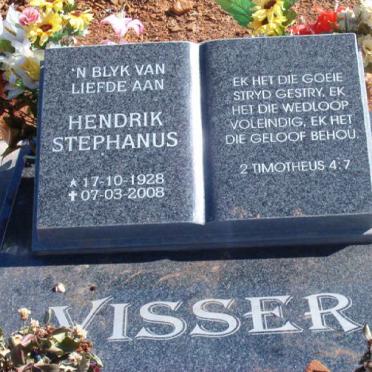VISSER Hendrik Stephanus 1928-2008