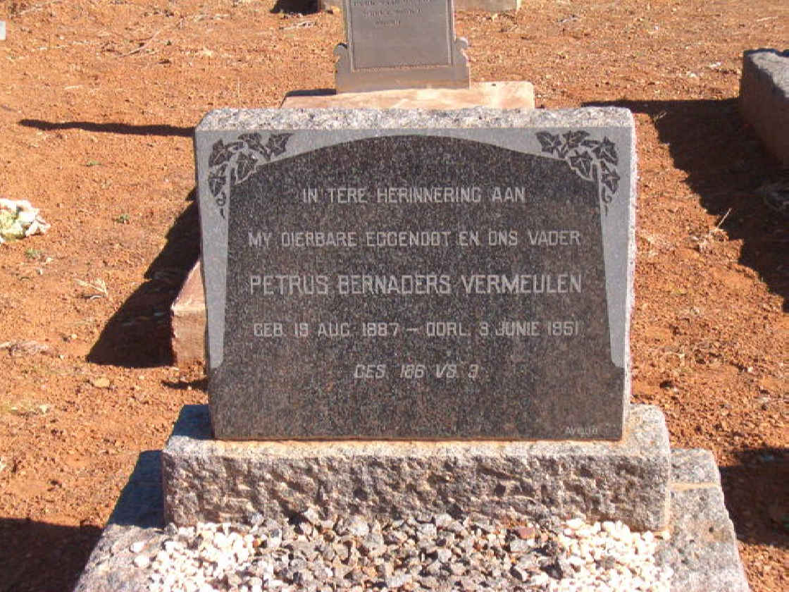 VERMEULEN Petrus Bernaders 1887-1951